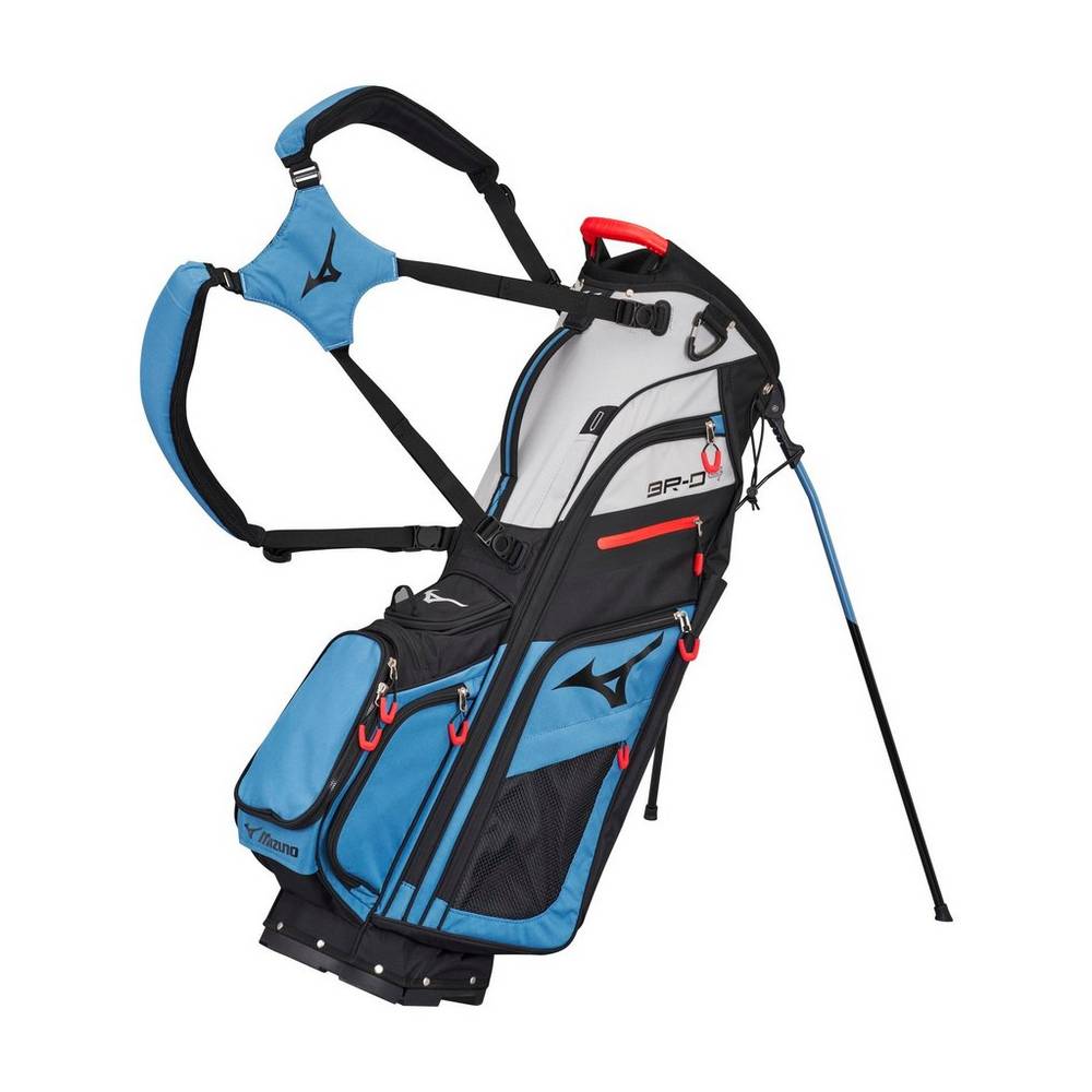 Panske Batoh Mizuno BR-D4 14-Way Stand Siva Modre/Čierne Vypredaj LXFG58732